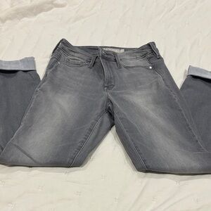 Athleta Women's Gray Skinny Jeans with Subtle Fade